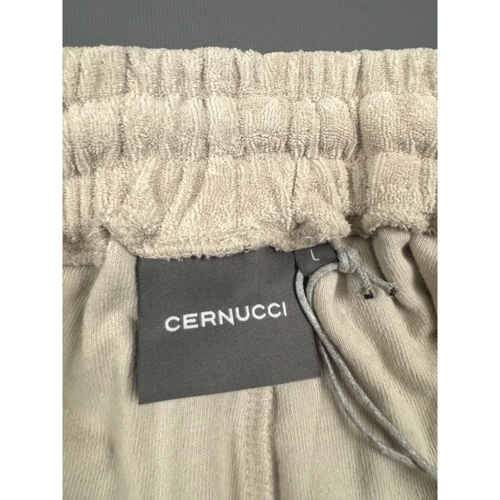 Cernucci Terry Towelling Relaxed Shorts Beige Large‎ New With Tags